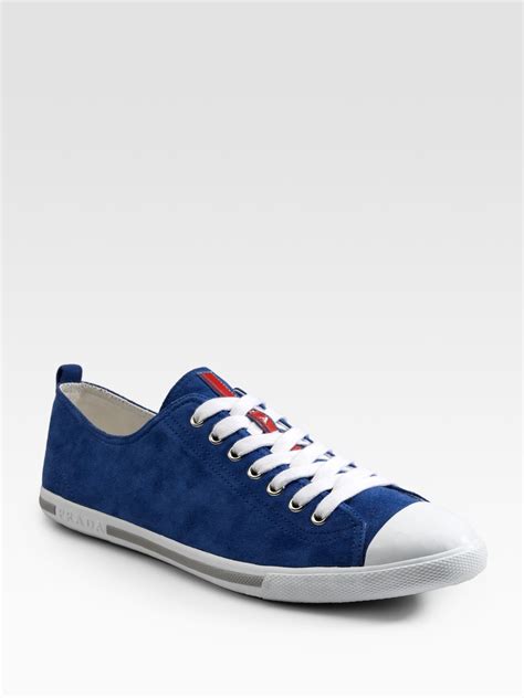 mens prada blue suede shoes|men prada sneaker sale.